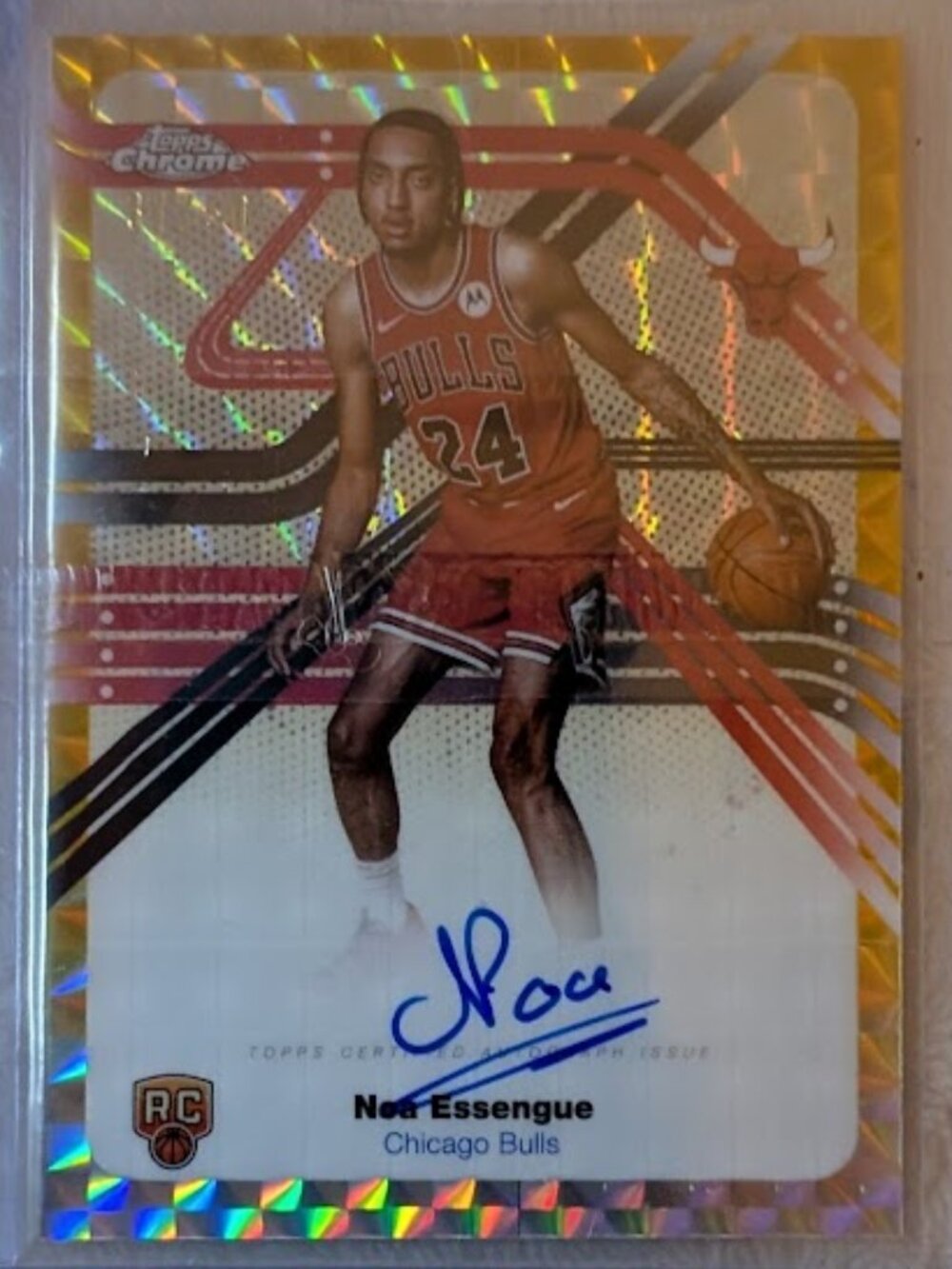 2025 Topps Chrome Signatures NOA ESSENGUE #NS-NE 11/50